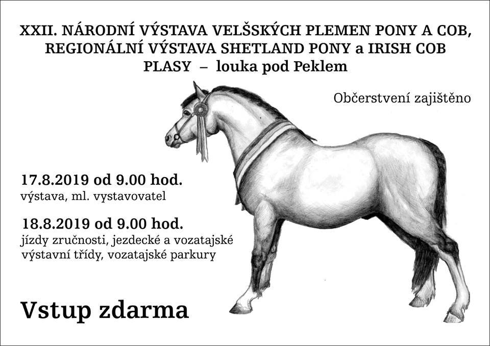 XXII. NÁRODNÍ VÝSTAVA VELŠSKÝCH PLEMEN PONY A COB | REGIONÁLNÍ VÝSTAVA SHETLAND PONY a IRISH COB